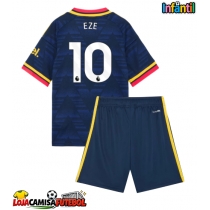 Camisa de Futebol Arsenal Eberechi Eze #10 Equipamento Secundário Infantil 2026-27 Manga Curta (+ Calças curtas)